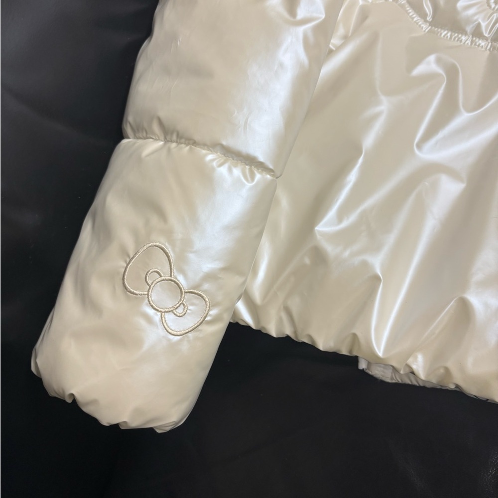 NWT Hello Kitty White Puffer Kids Jacket Sz 9/10 - Picture 6 of 15